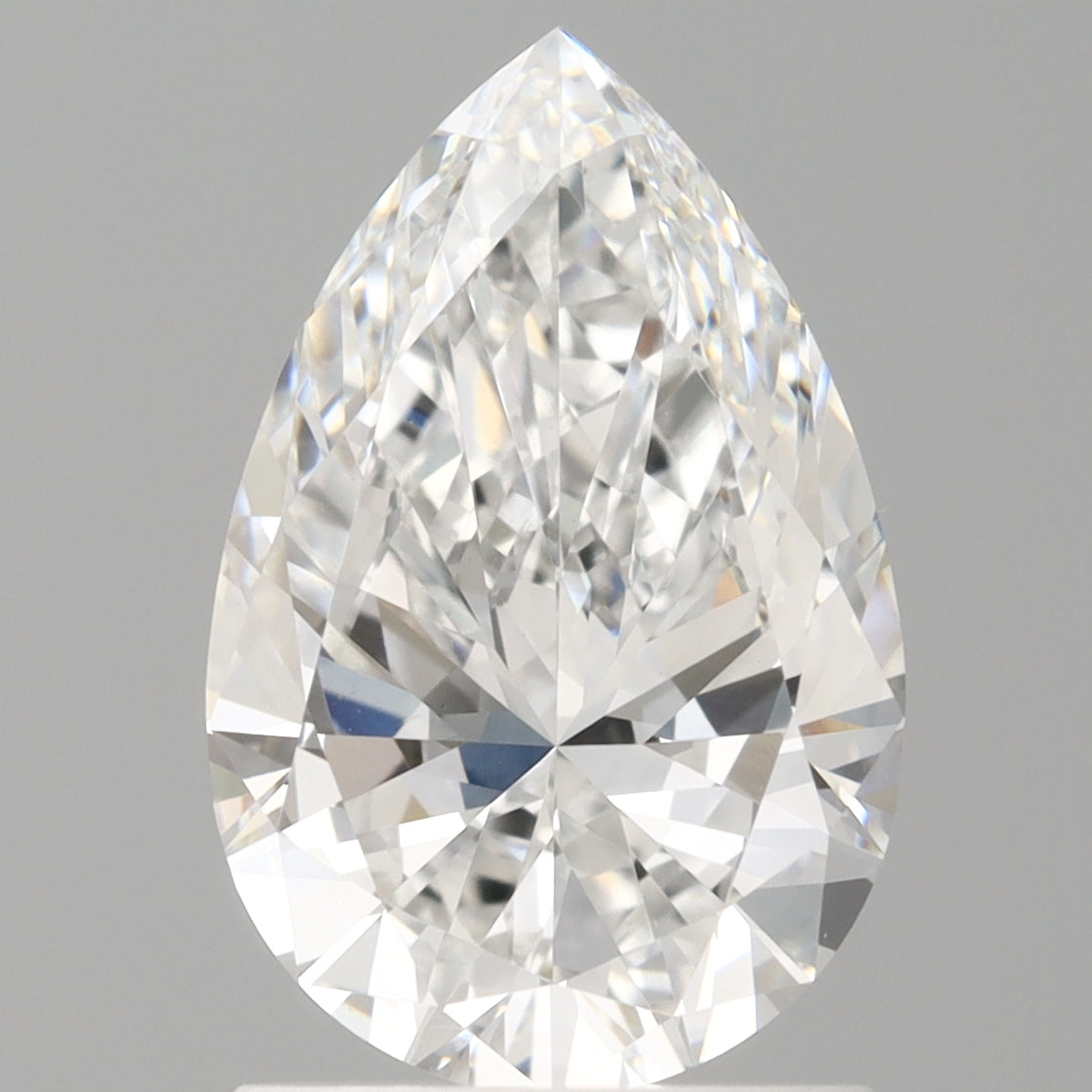 1.50 Carat Pear Shaped, Very Good Cut, D Color, VS1 Clarity, IGI Certified Lab Grown Diamond