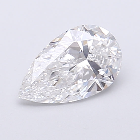 0.76 Carat Pear Shaped, Very Good Cut, D Color, VVS2 Clarity, IGI Certified Lab Grown Diamond