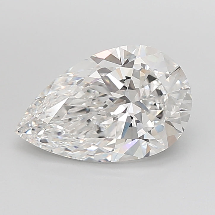 4.08 Carat Pear Shaped, Excellent Cut, E Color, VVS2 Clarity, IGI Certified Lab Grown Diamond