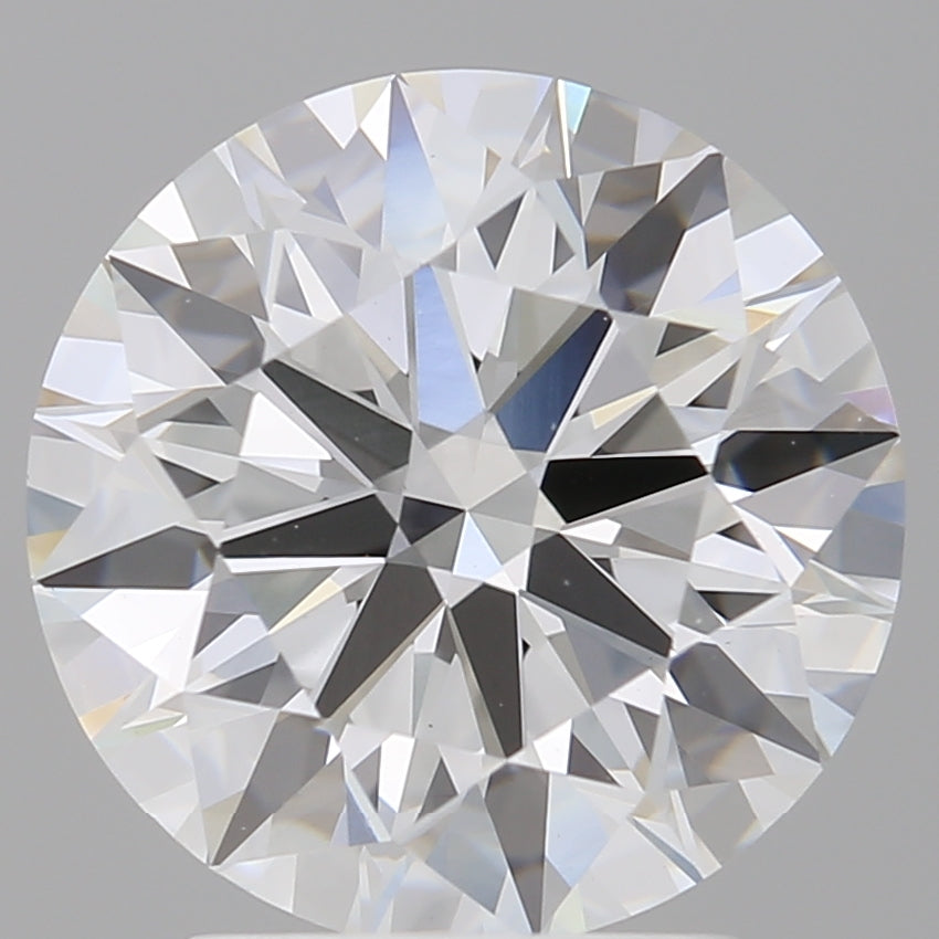 3.05 Carat Round Shaped, Ideal Cut, E Color, VVS2 Clarity, IGI Certified Lab Grown Diamond