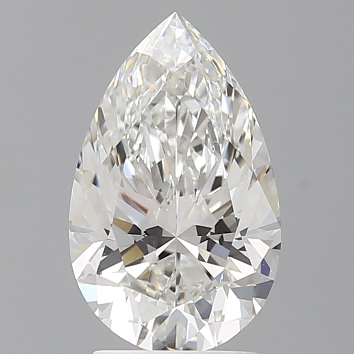 2.58 Carat Pear Shaped, Ideal Cut, F Color, VVS2 Clarity, IGI Certified Lab Grown Diamond