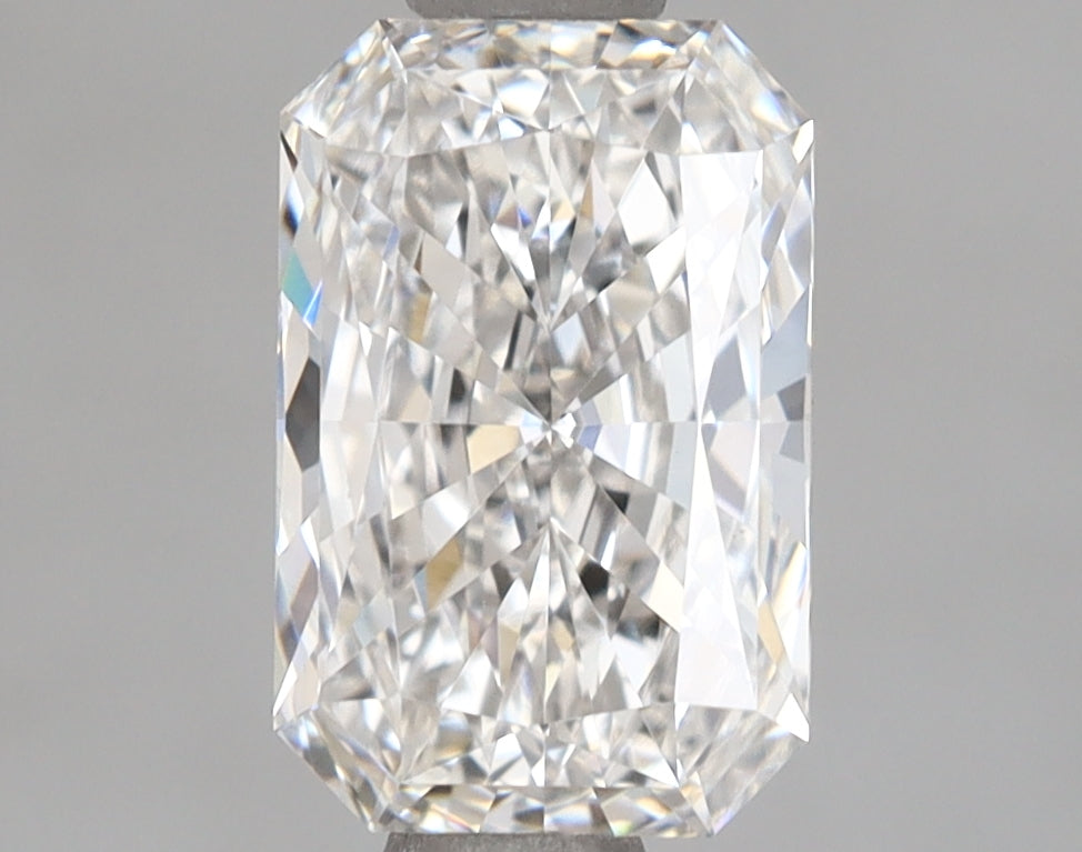 1.45 Carat Radiant Shaped, Excellent Cut, F Color, VVS2 Clarity, IGI Certified Lab Grown Diamond