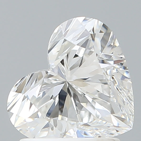 1.57 Carat Heart Shaped, Excellent Cut, D Color, VVS1 Clarity, IGI Certified Lab Grown Diamond