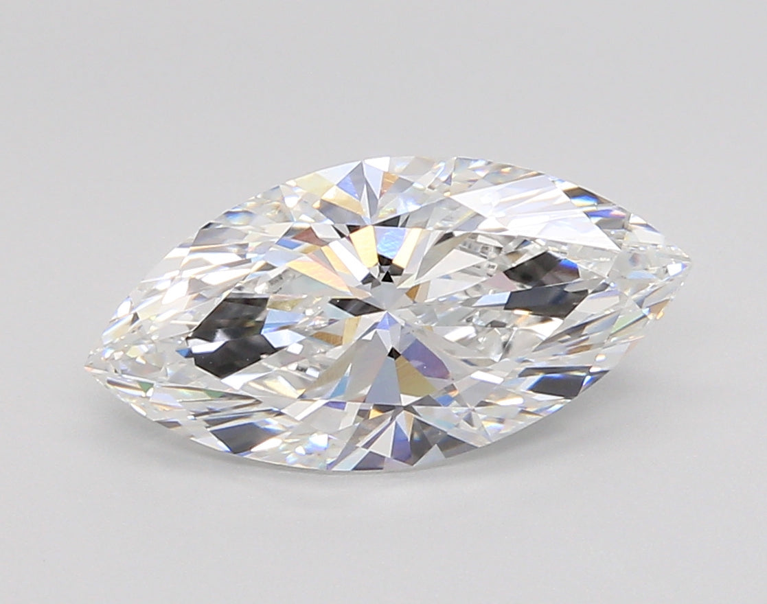 3.06 Carat Marquise Shaped, Ideal Cut, E Color, VS1 Clarity, IGI Certified Lab Grown Diamond