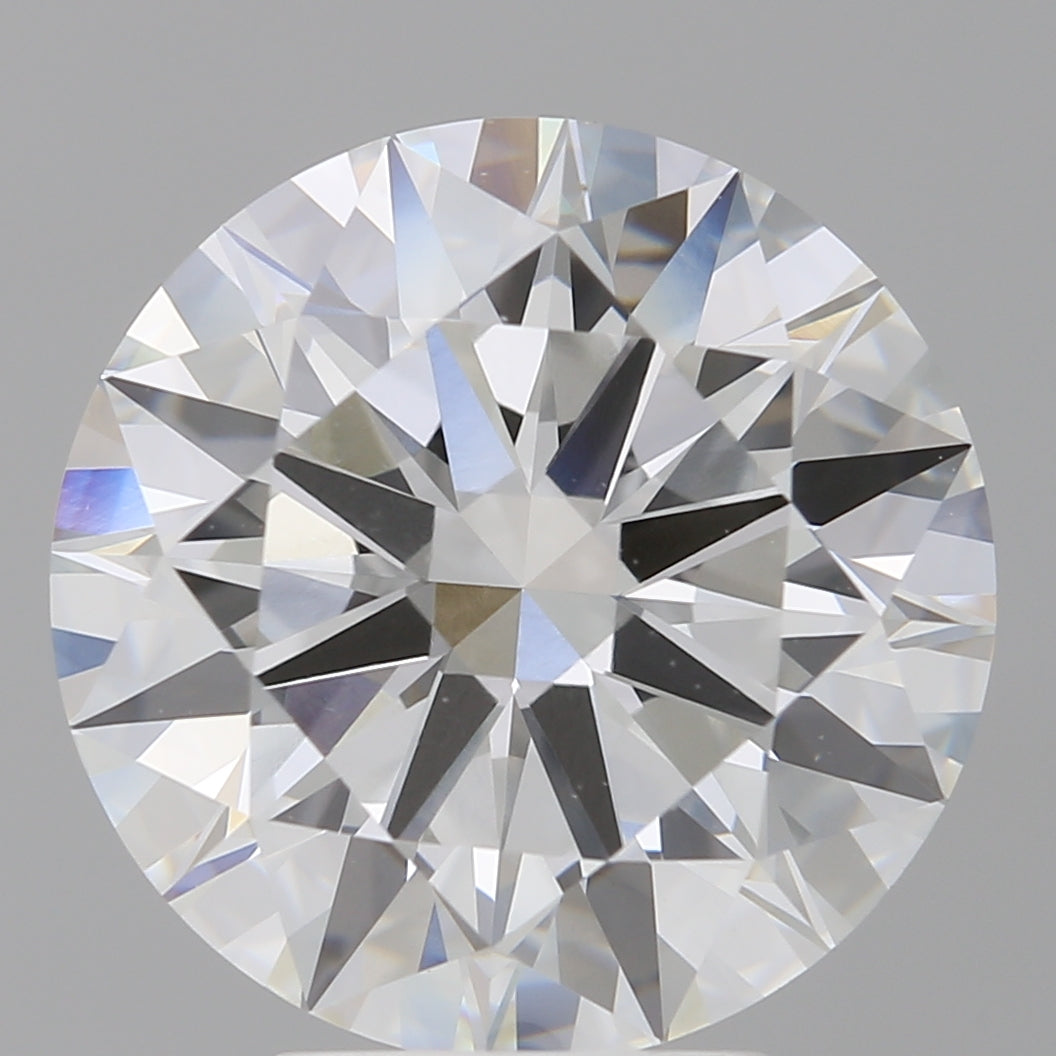 5.03 Carat Round Shaped, Ideal Cut, F Color, VVS2 Clarity, IGI Certified Lab Grown Diamond