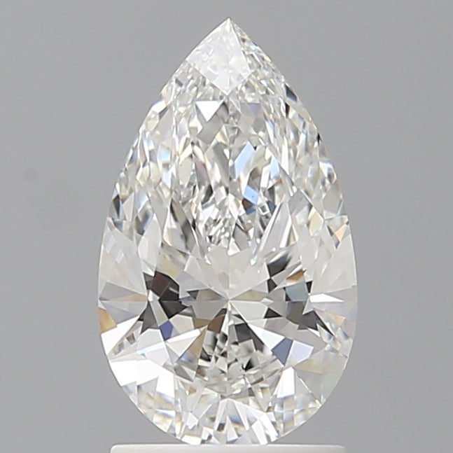 1.59 Carat Pear Shaped, Ideal Cut, E Color, VVS2 Clarity, IGI Certified Lab Grown Diamond