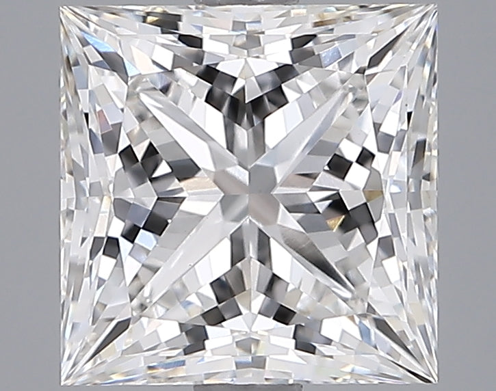 3.10 Carat Princess Shaped, Ideal Cut, F Color, VVS2 Clarity, IGI Certified Lab Grown Diamond