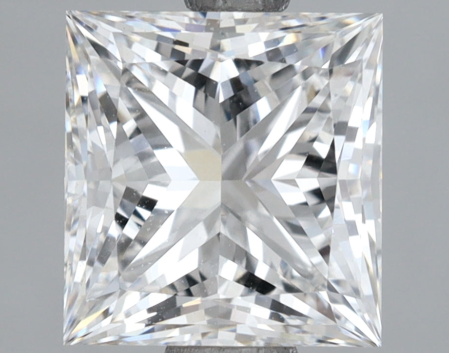 2.13 Carat Princess Shaped, Ideal Cut, E Color, VS1 Clarity, IGI Certified Lab Grown Diamond