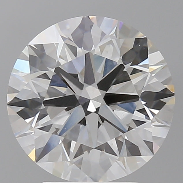 4.08 Carat Round Shaped, Ideal Cut, E Color, VVS2 Clarity, IGI Certified Lab Grown Diamond