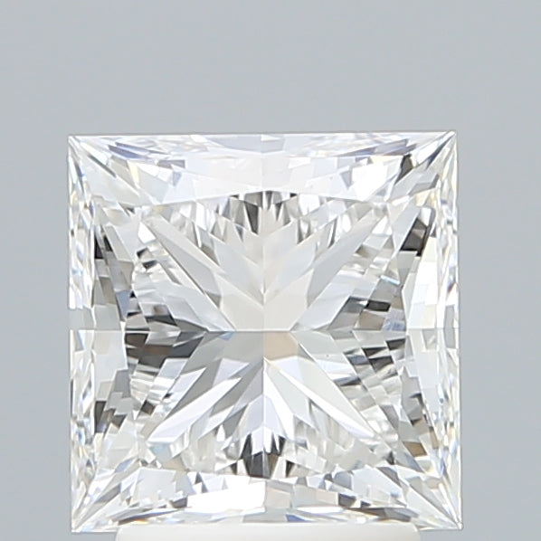 3.09 Carat Princess Shaped, Ideal Cut, E Color, VVS2 Clarity, IGI Certified Lab Grown Diamond