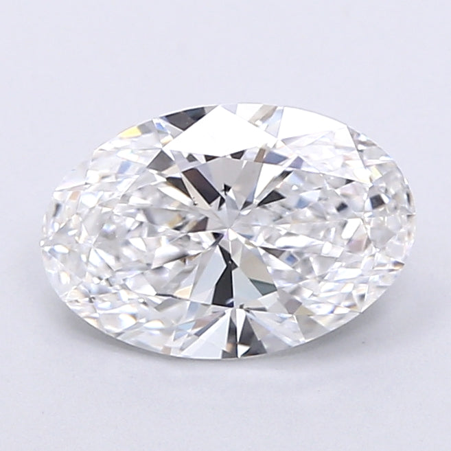 1.38 Carat Oval Shaped, Very Good Cut, D Color, VS1 Clarity, IGI Certified Lab Grown Diamond