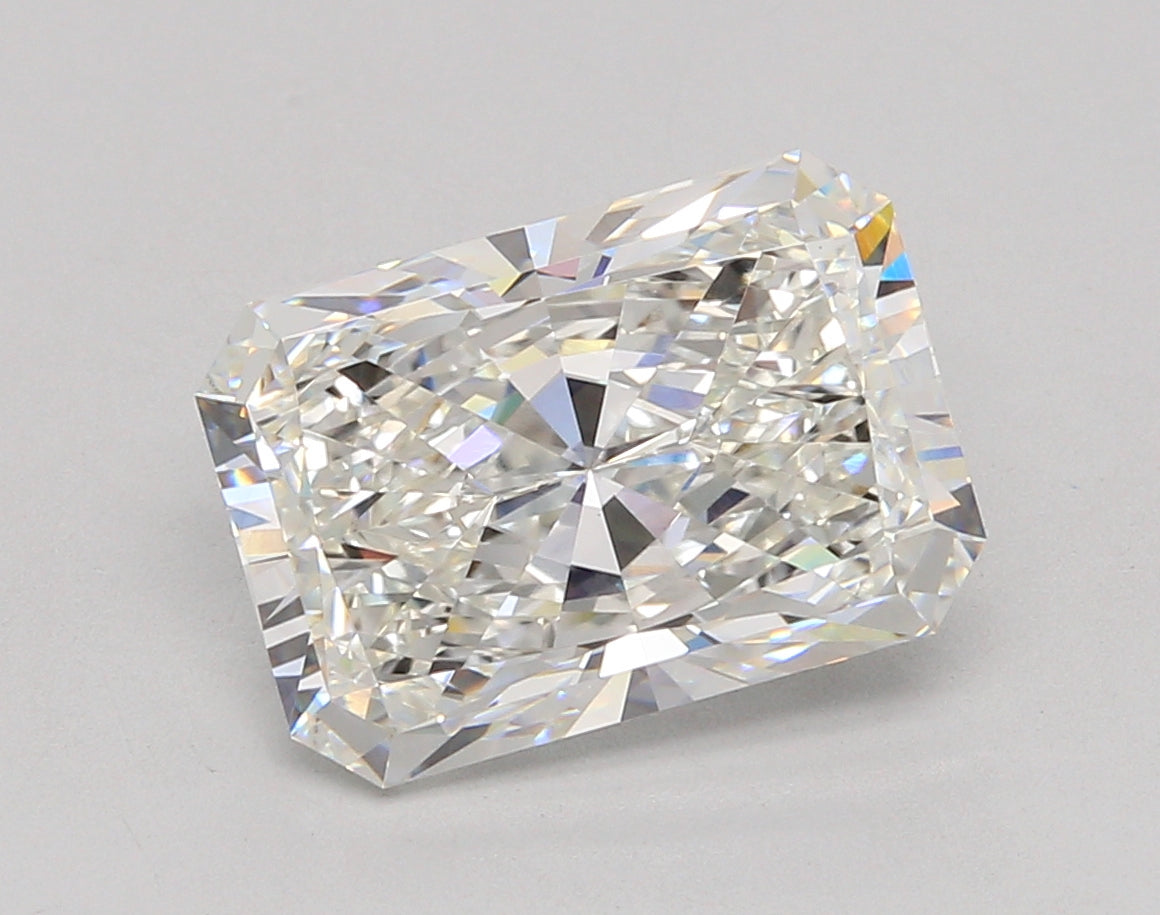 5.02 Carat Radiant Shaped, Excellent Cut, F Color, VVS2 Clarity, IGI Certified Lab Grown Diamond