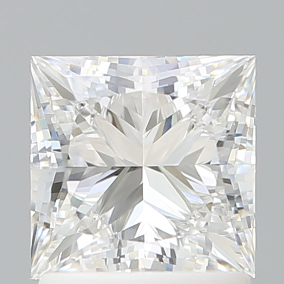 1.57 Carat Princess Shaped, Ideal Cut, E Color, VVS2 Clarity, IGI Certified Lab Grown Diamond