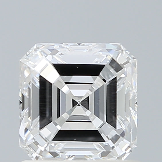 1.13 Carat Asscher Shaped, Ideal Cut, D Color, VS2 Clarity, IGI Certified Lab Grown Diamond
