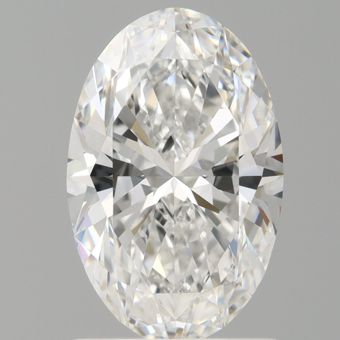 1.59 Carat Oval Shaped, Ideal Cut, E Color, VVS2 Clarity, IGI Certified Lab Grown Diamond