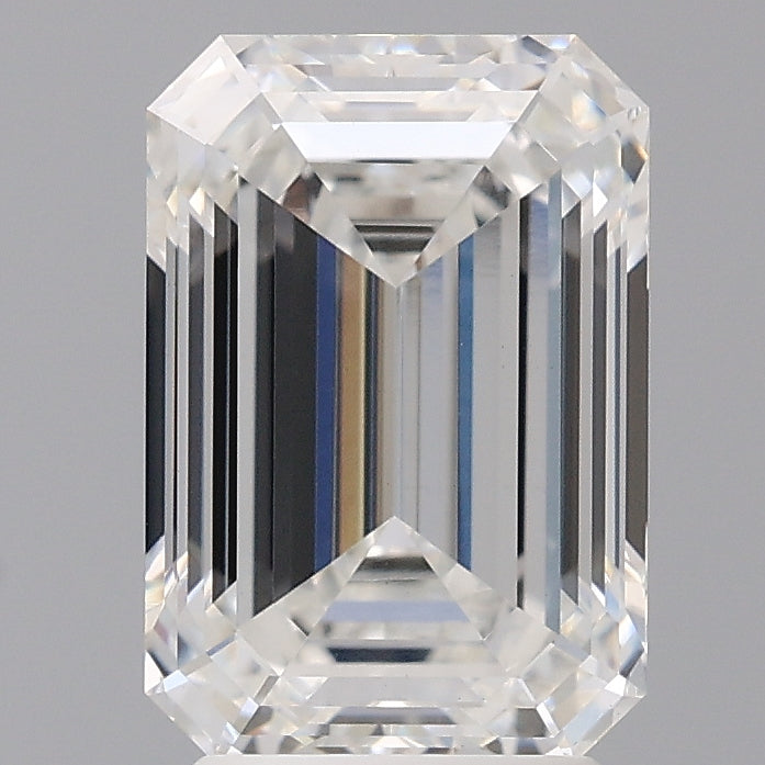 3.58 Carat Emerald Shaped, Ideal Cut, E Color, VVS2 Clarity, IGI Certified Lab Grown Diamond