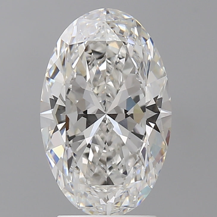 3.07 Carat Oval Shaped, Ideal Cut, F Color, VVS2 Clarity, IGI Certified Lab Grown Diamond