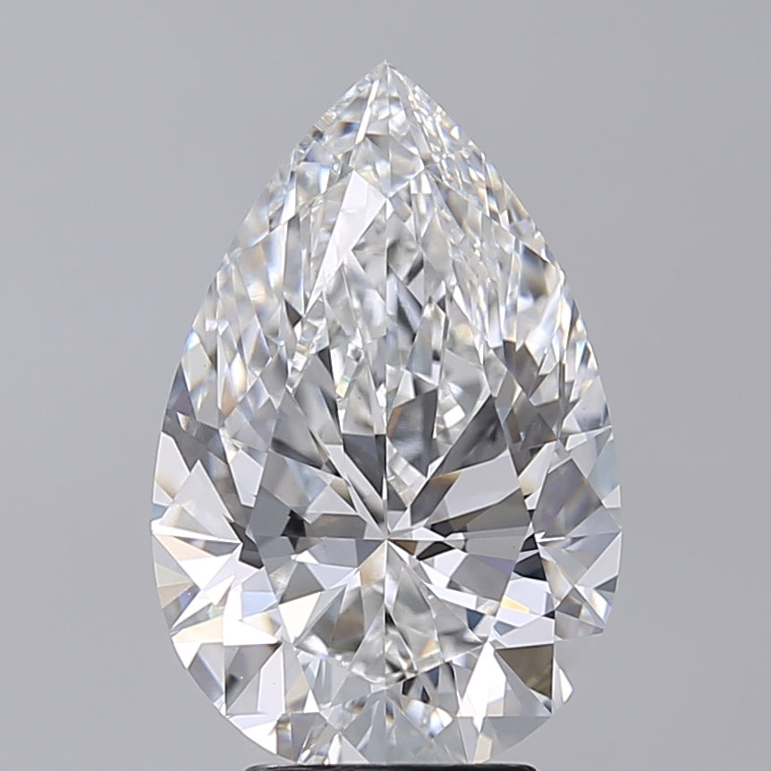 4.51 Carat Pear Shaped, Excellent Cut, E Color, VVS2 Clarity, IGI Certified Lab Grown Diamond