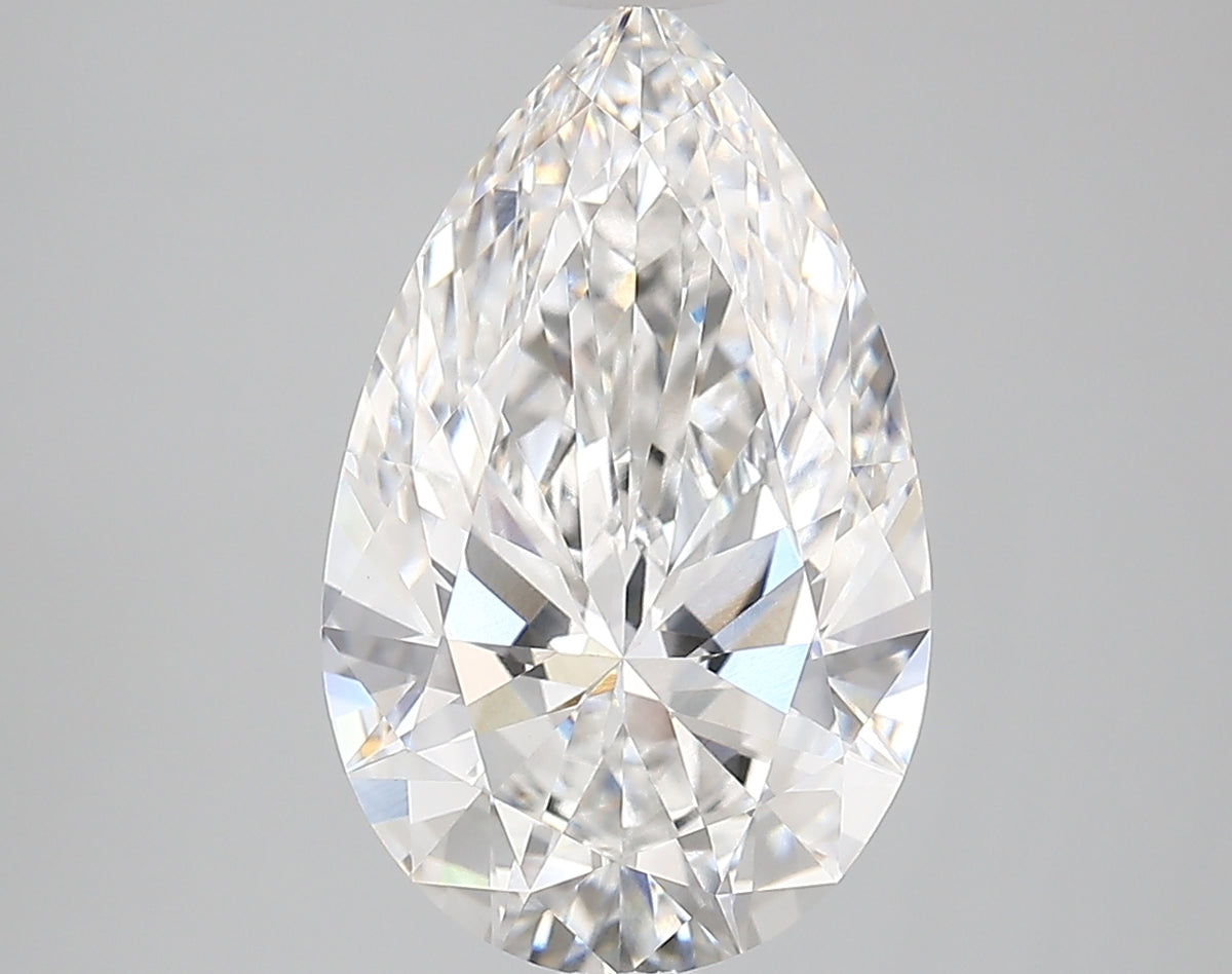 4.28 Carat Pear Shaped, Very Good Cut, E Color, VVS2 Clarity, IGI Certified Lab Grown Diamond