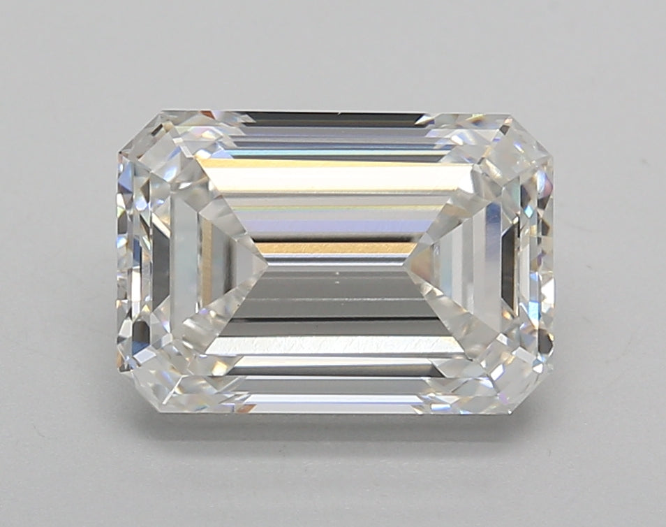 3.02 Carat Emerald Shaped, Very Good Cut, F Color, VS1 Clarity, IGI Certified Lab Grown Diamond