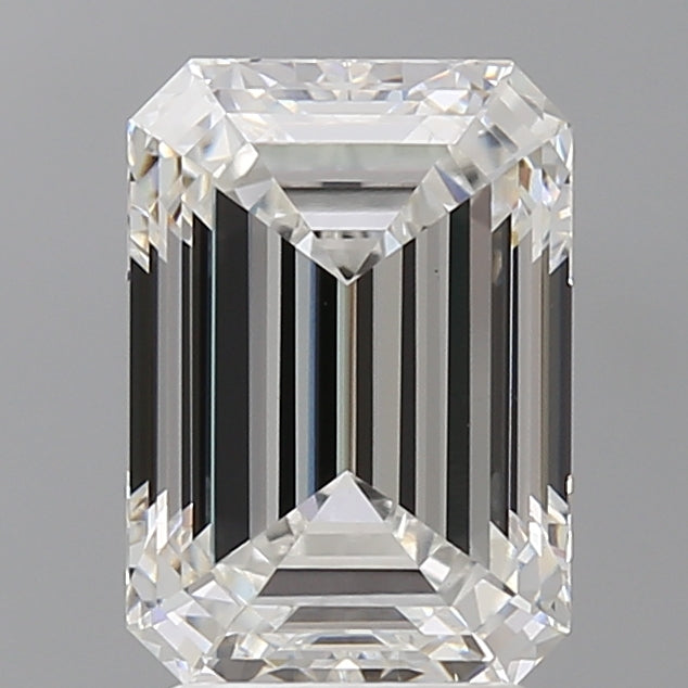 3.59 Carat Emerald Shaped, Ideal Cut, E Color, VVS2 Clarity, IGI Certified Lab Grown Diamond