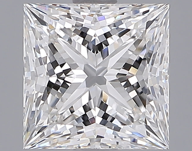 2.05 Carat Princess Shaped, Ideal Cut, F Color, VVS1 Clarity, IGI Certified Lab Grown Diamond