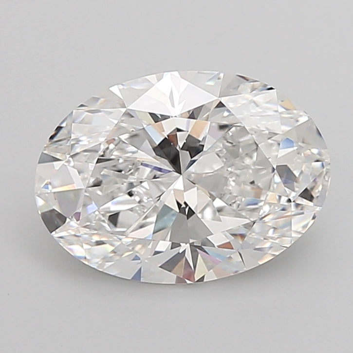 5.54 Carat Oval Shaped, Ideal Cut, E Color, VVS2 Clarity, IGI Certified Lab Grown Diamond