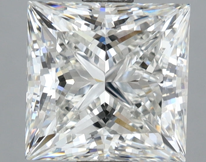 2.55 Carat Princess Shaped, Ideal Cut, F Color, VS1 Clarity, IGI Certified Lab Grown Diamond
