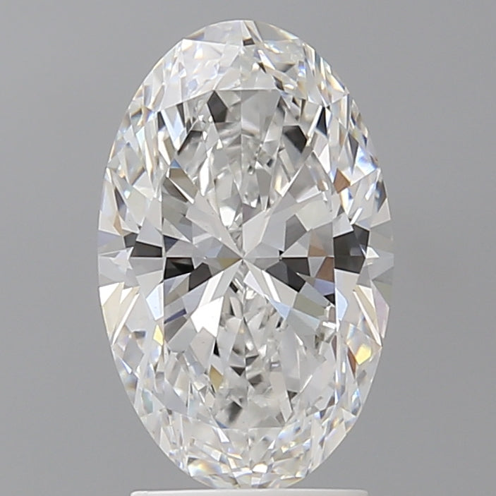 2.55 Carat Oval Shaped, Ideal Cut, E Color, VVS2 Clarity, IGI Certified Lab Grown Diamond