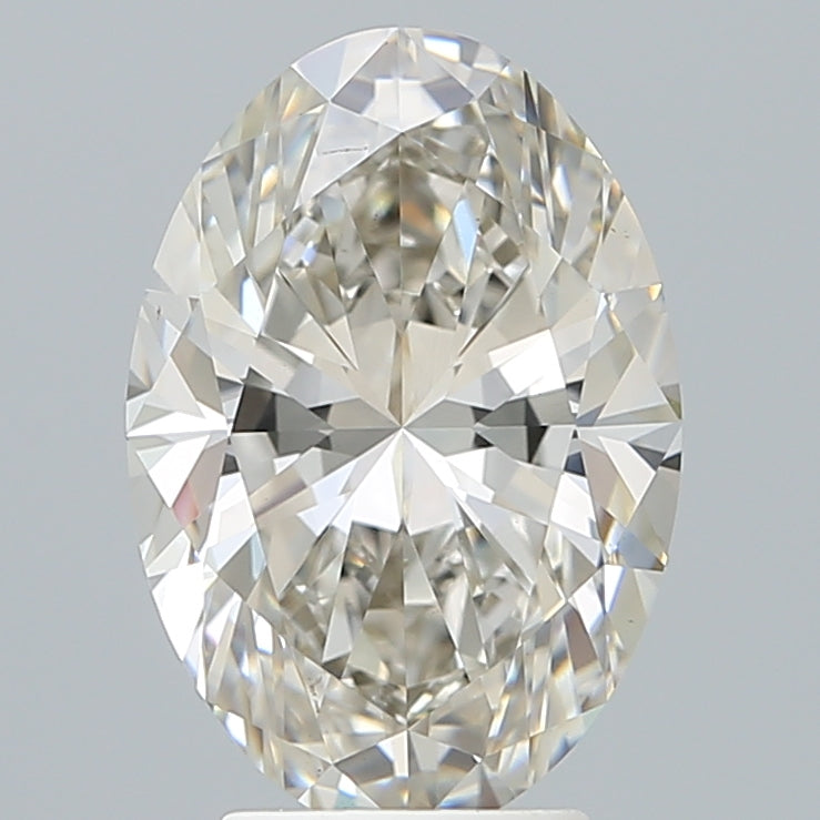 4.21 Carat Oval Shaped, Excellent Cut, H Color, VVS2 Clarity, IGI Certified Lab Grown Diamond