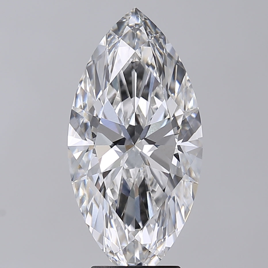 4.02 Carat Marquise Shaped, Excellent Cut, F Color, VVS2 Clarity, IGI Certified Lab Grown Diamond