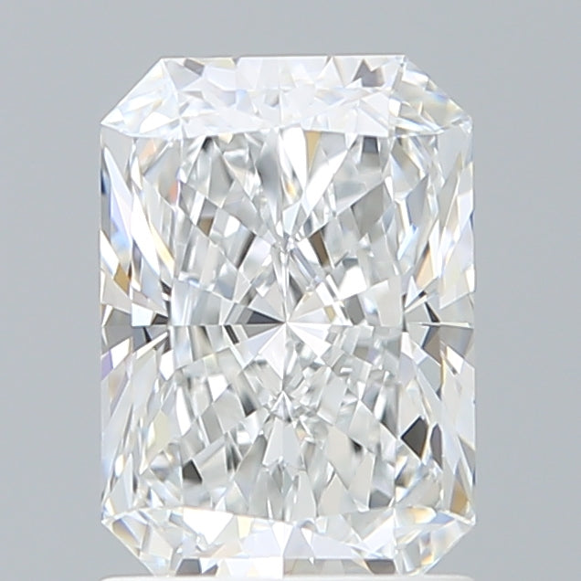 1.59 Carat Radiant Shaped, Ideal Cut, D Color, VVS2 Clarity, IGI Certified Lab Grown Diamond