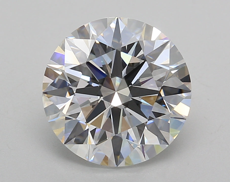 3.29 Carat Round Shaped, Ideal Cut, E Color, VVS2 Clarity, IGI Certified Lab Grown Diamond