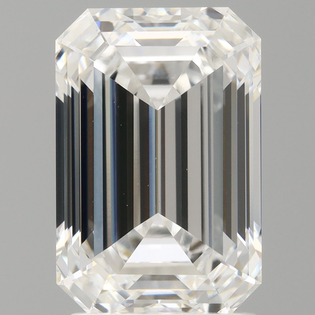 2.60 Carat Emerald Shaped, Ideal Cut, D Color, VVS1 Clarity, IGI Certified Lab Grown Diamond
