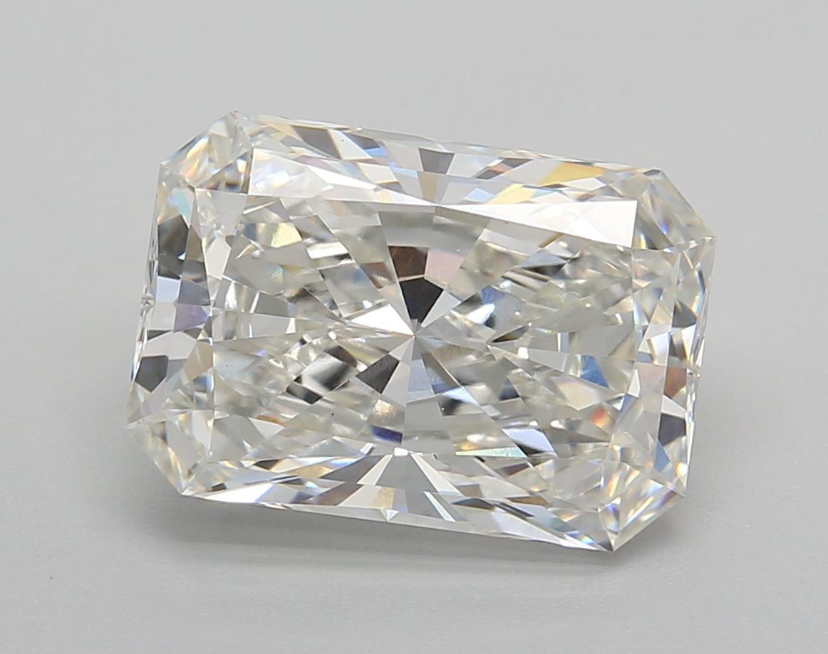 5.02 Carat Radiant Shaped, Excellent Cut, F Color, VS1 Clarity, IGI Certified Lab Grown Diamond
