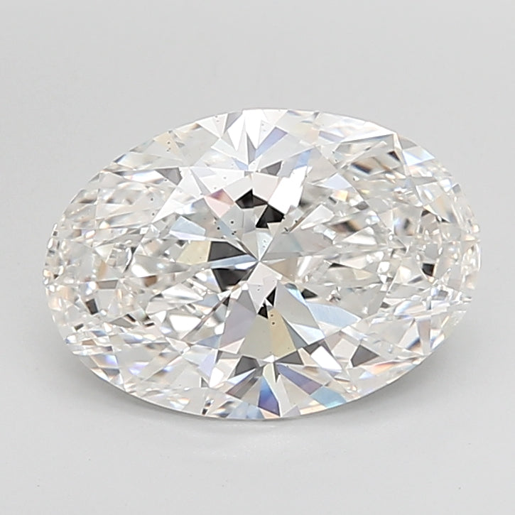 5.08 Carat Oval Shaped, Ideal Cut, E Color, VS2 Clarity, IGI Certified Lab Grown Diamond