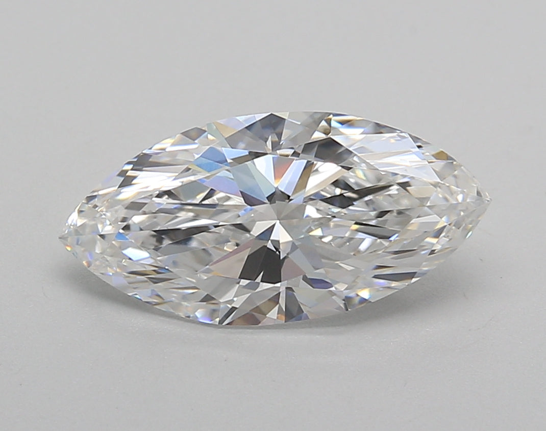 2.01 Carat Marquise Shaped, Excellent Cut, D Color, VVS2 Clarity, IGI Certified Lab Grown Diamond