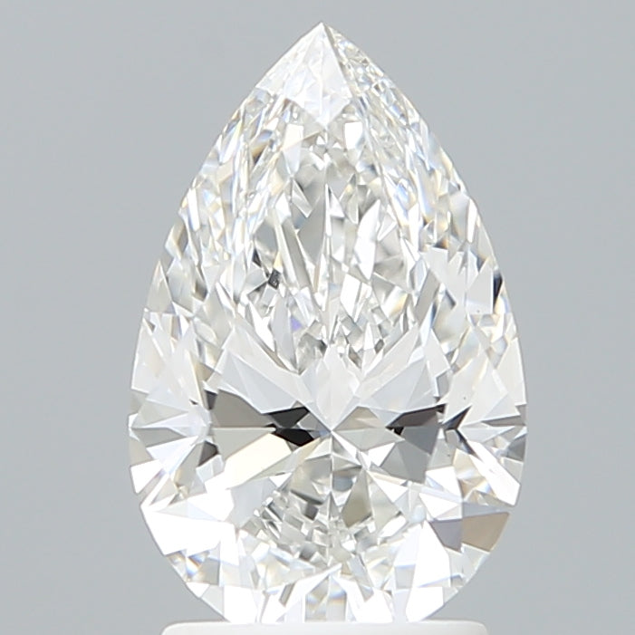 2.09 Carat Pear Shaped, Ideal Cut, E Color, VVS2 Clarity, IGI Certified Lab Grown Diamond