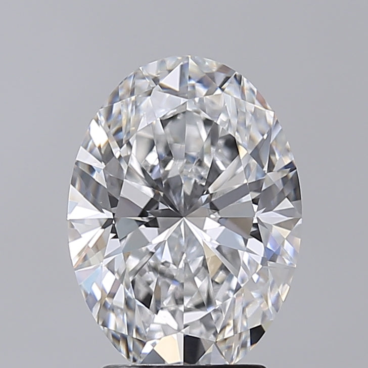 3.00 Carat Oval Shaped, Excellent Cut, D Color, VVS2 Clarity, IGI Certified Lab Grown Diamond