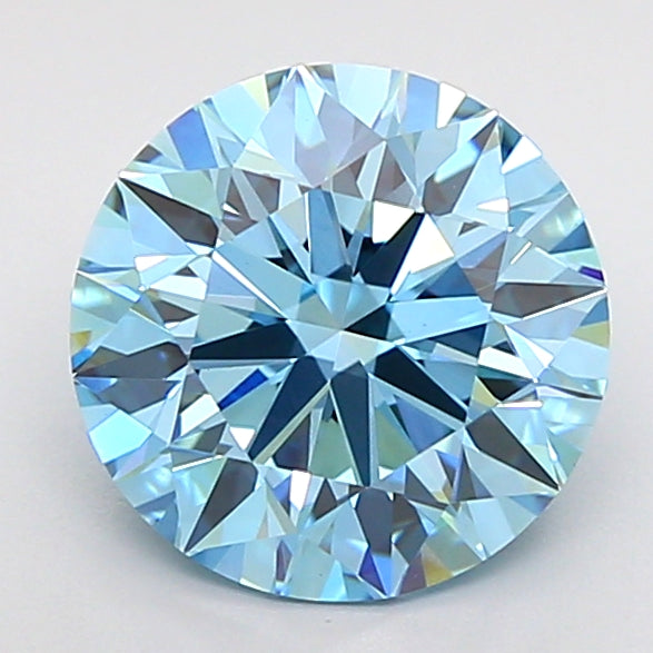 2.03 Carat Round Shaped, Ideal Cut, VVS2 Clarity, IGI Certified Lab Grown Diamond