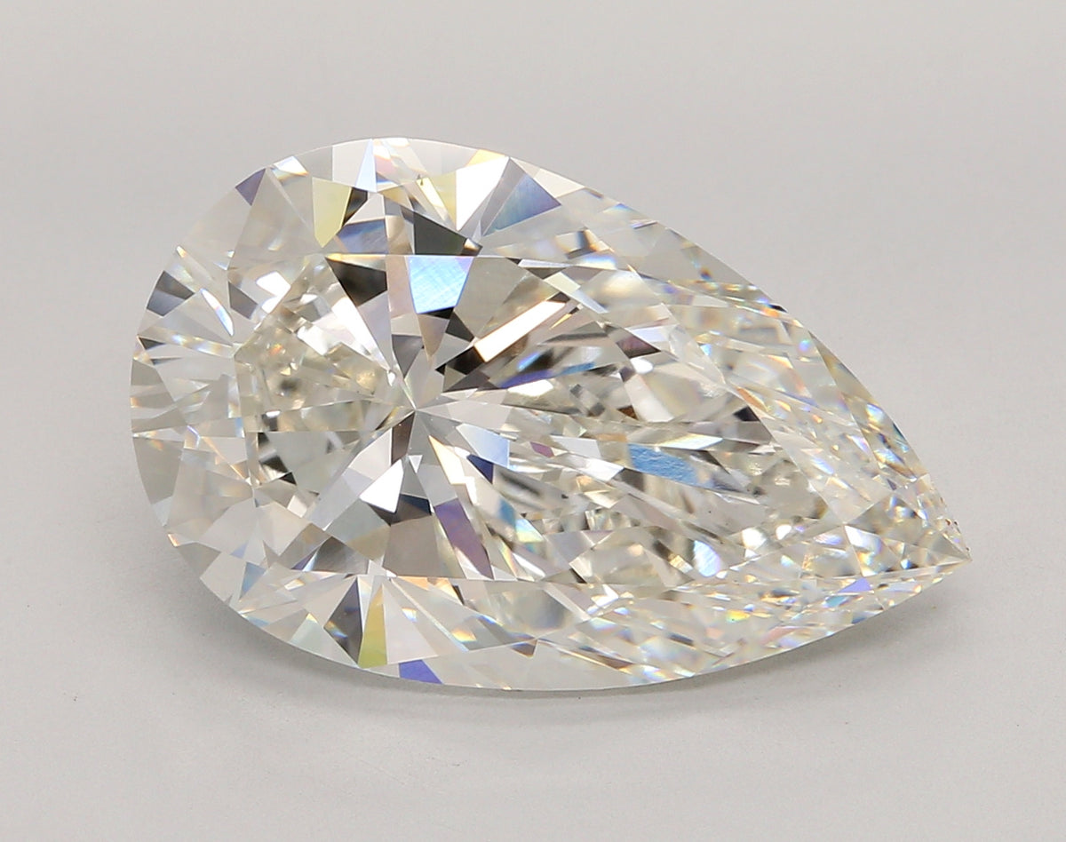 12.41 Carat Pear Shaped, Ideal Cut, G Color, VS1 Clarity, IGI Certified Lab Grown Diamond