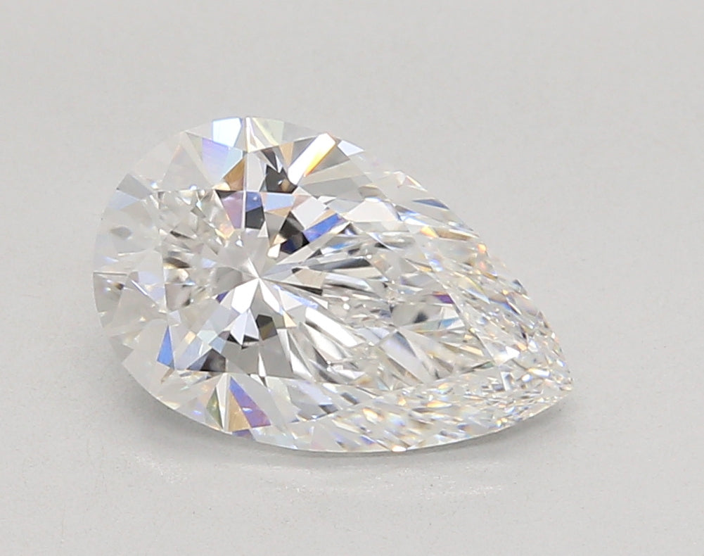 2.55 Carat Pear Shaped, Ideal Cut, D Color, VVS2 Clarity, IGI Certified Lab Grown Diamond