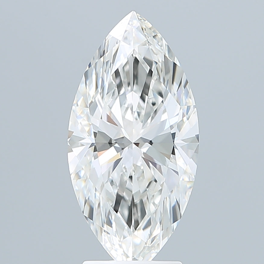 3.28 Carat Marquise Shaped, Ideal Cut, F Color, VVS2 Clarity, IGI Certified Lab Grown Diamond