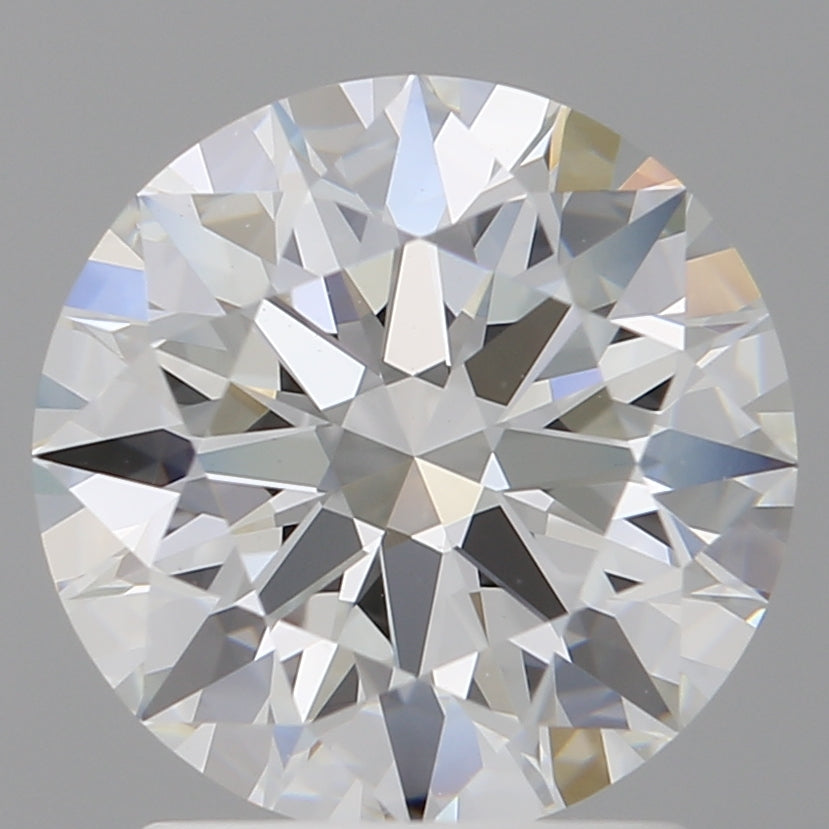 2.10 Carat Round Shaped, Ideal Cut, E Color, VVS2 Clarity, IGI Certified Lab Grown Diamond