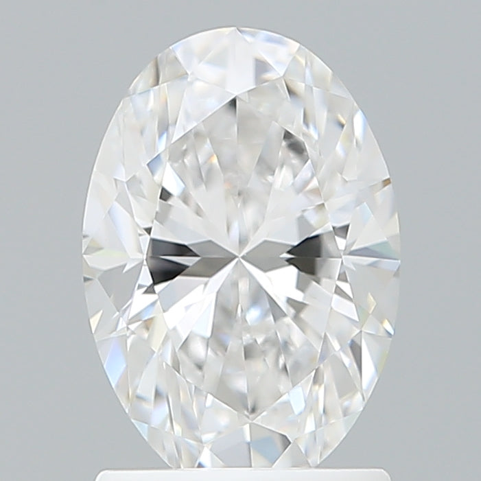 1.59 Carat Oval Shaped, Excellent Cut, D Color, VVS2 Clarity, IGI Certified Lab Grown Diamond