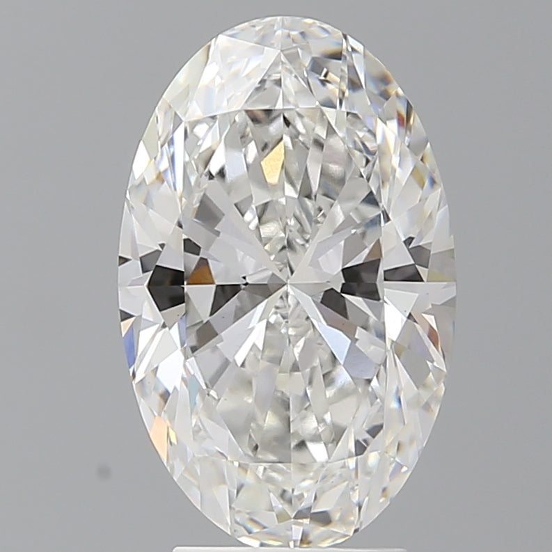 4.10 Carat Oval Shaped, Ideal Cut, E Color, VVS2 Clarity, IGI Certified Lab Grown Diamond