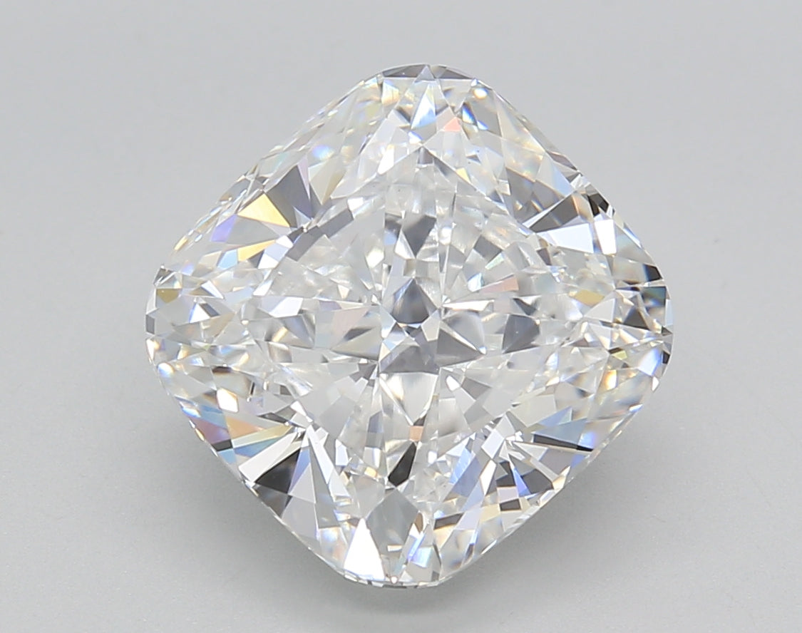 5.02 Carat Cushion Shaped, Ideal Cut, E Color, VVS2 Clarity, IGI Certified Lab Grown Diamond