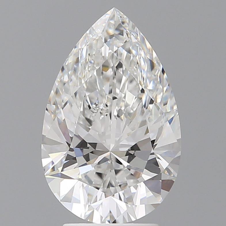 3.57 Carat Pear Shaped, Ideal Cut, E Color, VVS2 Clarity, IGI Certified Lab Grown Diamond