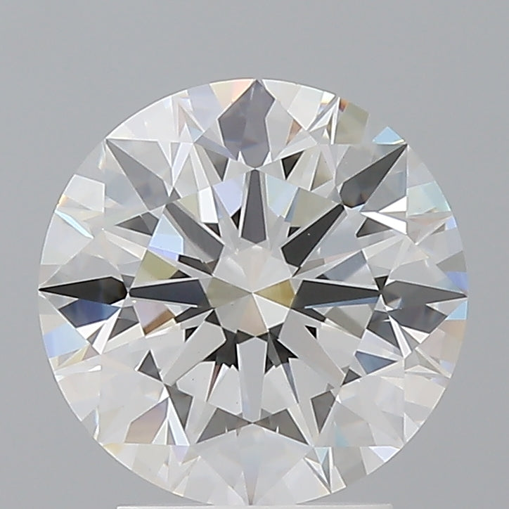 3.05 Carat Round Shaped, Ideal Cut, E Color, VVS2 Clarity, IGI Certified Lab Grown Diamond