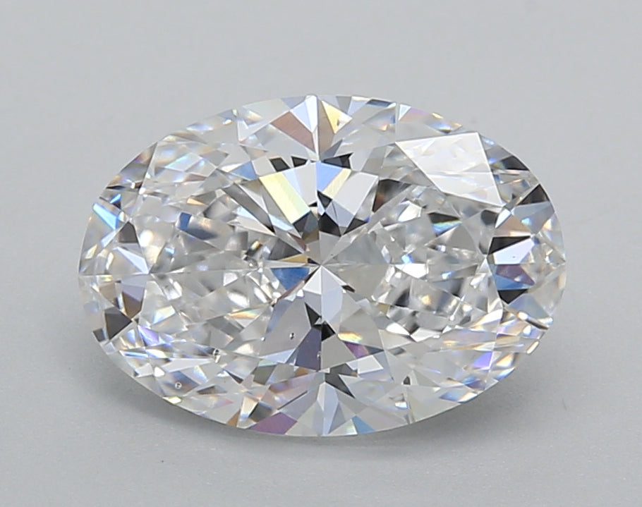 2.52 Carat Oval Shaped, Excellent Cut, D Color, VS2 Clarity, IGI Certified Lab Grown Diamond